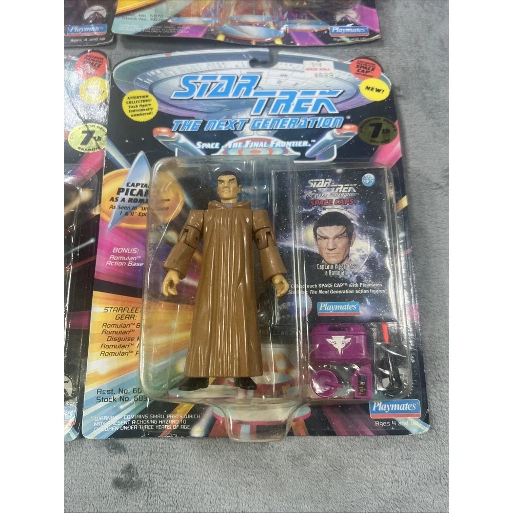 Vintage Star Trek DS9 Picard Data Sisko Deanna Lot Of 4 Action Figure Playmates